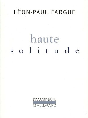 cover image of Haute solitude